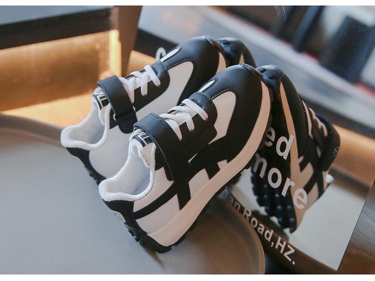Boys' Winter 2025 Sneakers: New Cotton Velvet Casual Shoes for Children