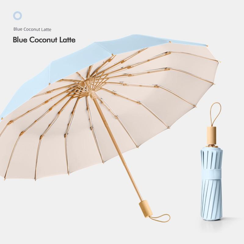 32-Bone Manual Umbrella Men's Good-looking Sun Umbrella Sun Protection UV Protection Umbrella Female Student Rain Or Shine Dual-Use