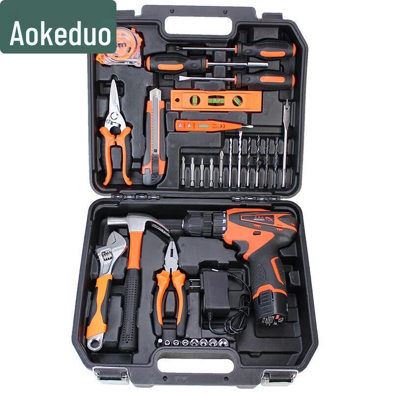 Aokedu Cordless Drill & Hardware Tool Set