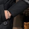 Giacca imbottita con cappuccio a forma di pane, taglia grande, vestibilità larga, calda, versione coreana alla moda, per uomo, moda invernale, capospalla casual per il freddo