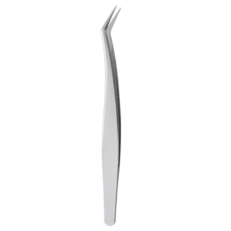 Stainless Steel Curved Tweezers Anti-static High Precision 1Pcs for DIY Sticker Craft Jewelry Repair Handicraft Work