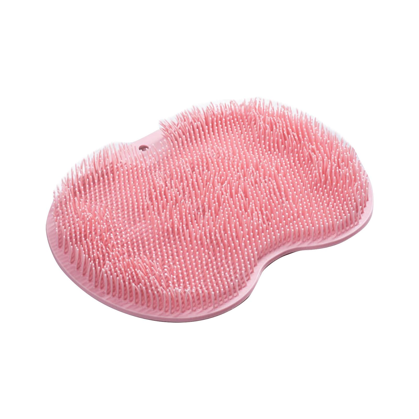 

Silicone Shower Foot Mat, 2025 New Silicone Foot For Shower, Back Massage Pad With Suction Cups Non Slip Exfoliating One Size рожевий