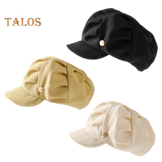 Women Newsboy Cap Adjustable Visor Berret Hat Four Seasons Breathable Peaked Hat Ladies Girls Vintage Casual Paperboy Painter Cabbie Hat