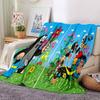 1pc Flowers Animals Garden Flannel Blanket,Ultra Soft Warm Plush Throw for Home Bedroom Bed Sofa Cover Camping Picnic Gift Y7245