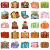 50 Retro Suitcase Stickers: Colorful Cartoon Graffiti, Waterproof for Water Bottles & Journals
