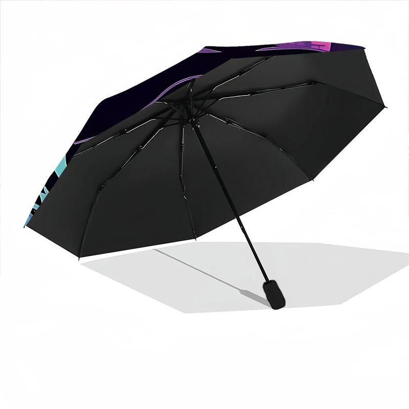 1pc Spider-Gwen Automatic Folding Umbrella, 8 Ribs for All-Season Use, Portable for Travel & Outdoor Activities 010