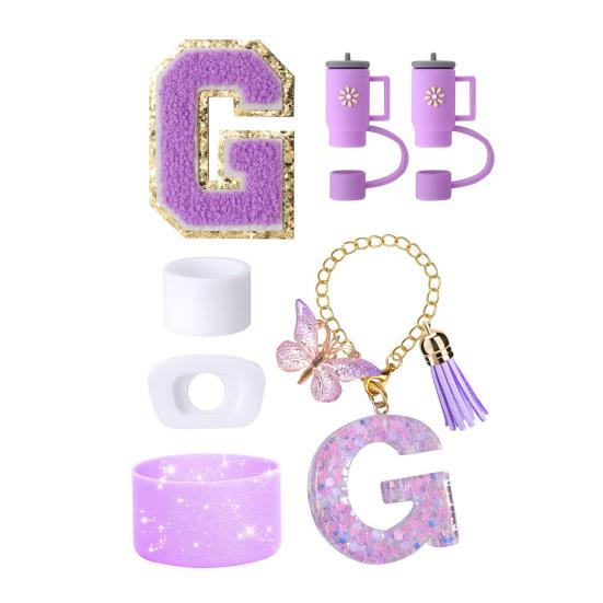 7Pcs Cup Accessories Set for 30/40oz Tumbler Silicone Straw Lid Spill-Proof Stoppers Handle