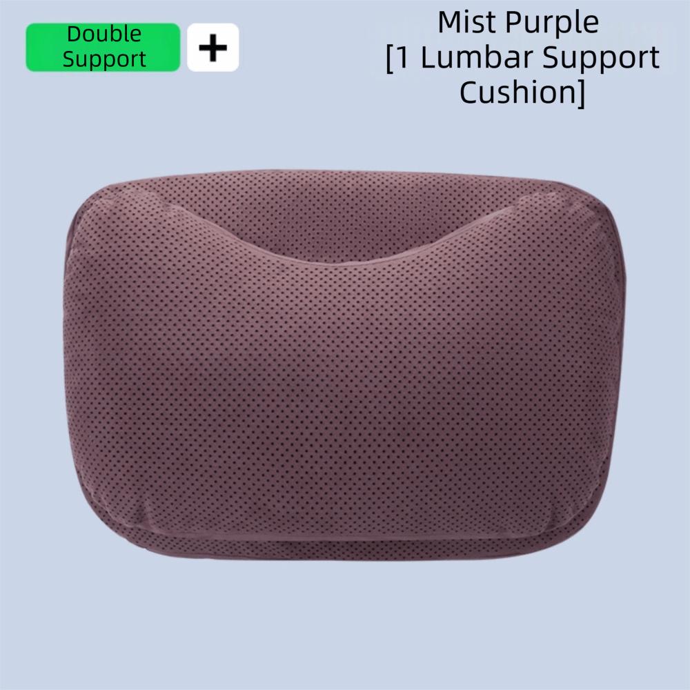 Suede Memory Cotton Seat Waist Cushion Ergonomic Support Lumbar Support Cushion  Car