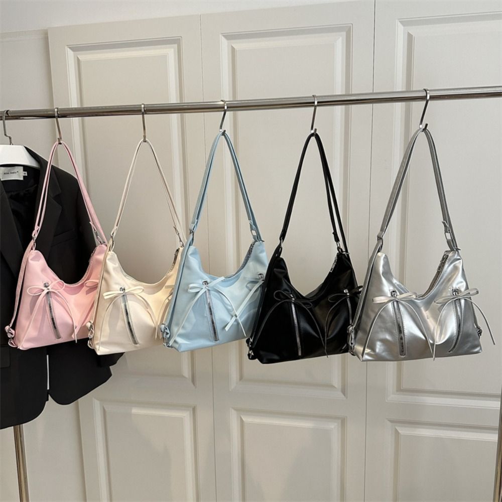 Korean New Style Bow Tote Bag Large Capacity Bow Crossbody Bag Bowknot Shoulder Bag Ladies/Girls