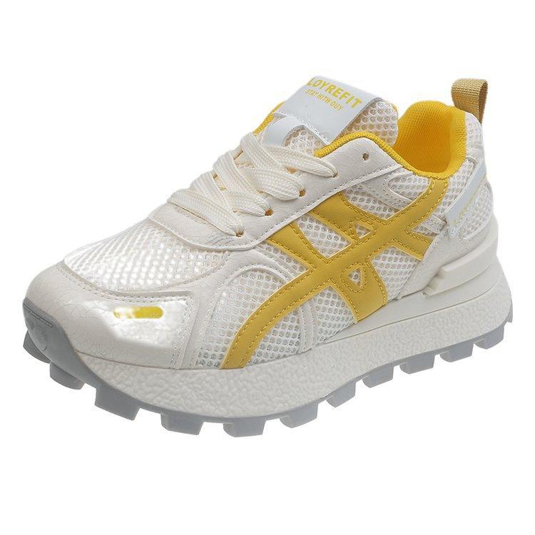 Popular mesh dad shoes women's 2025 new autumn breathable women's shoes are light and show their feet. Small and versatile German training running sh