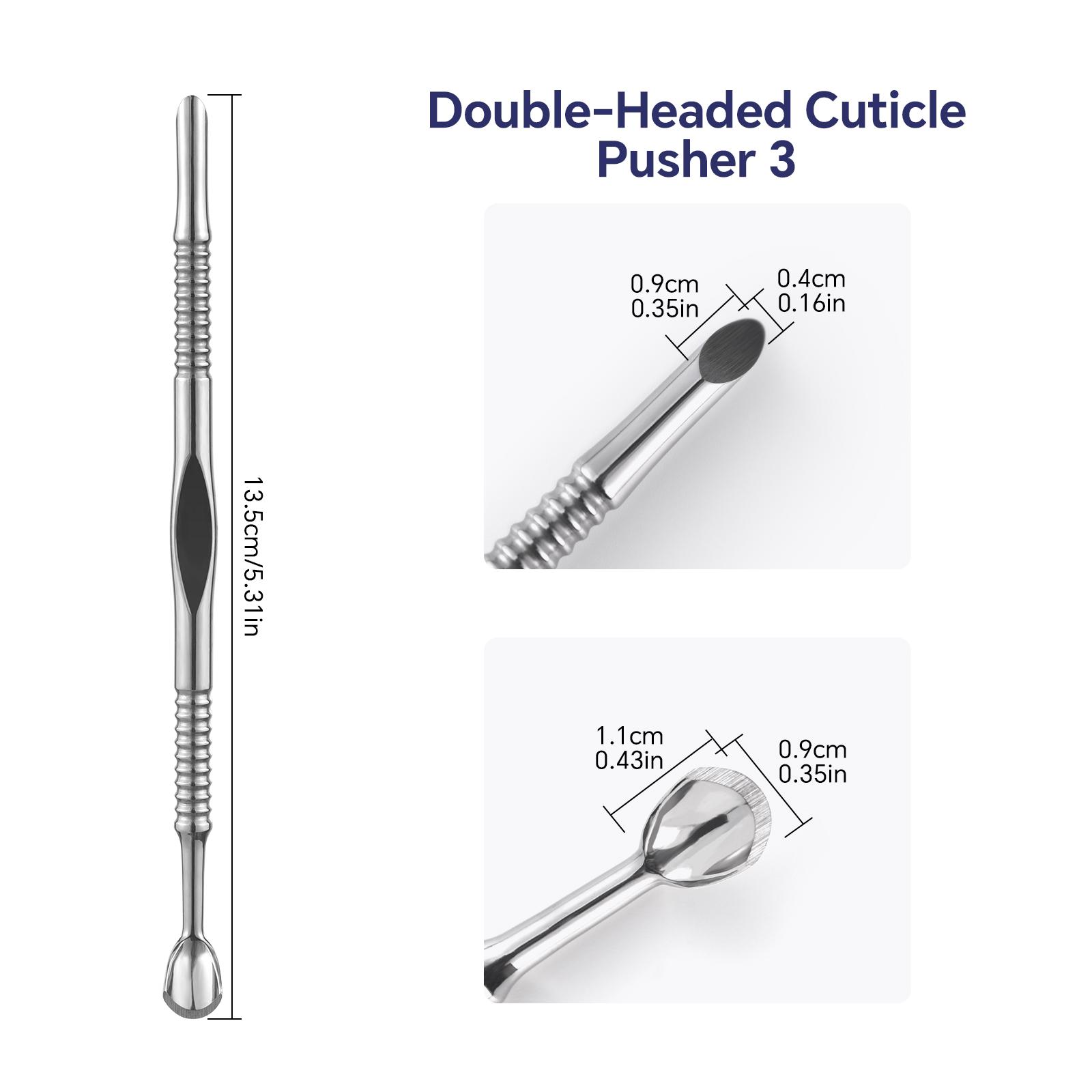 

Двусторонний Толкатель для кутикулы из нержавеющей стали, 1 шт., средство для удаления омертвевшей кожи для педикюра, маникюра, очиститель для ногтей, инструмент для ухода