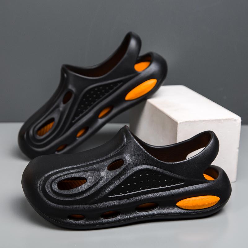 

Новинка 2024 года, мужские сандалии, пляжные уличные слипоны, мужские сабо, садовая обувь, дизайнерские мягкие удобные тапочки из ЭВА, мужские домашние сандалии