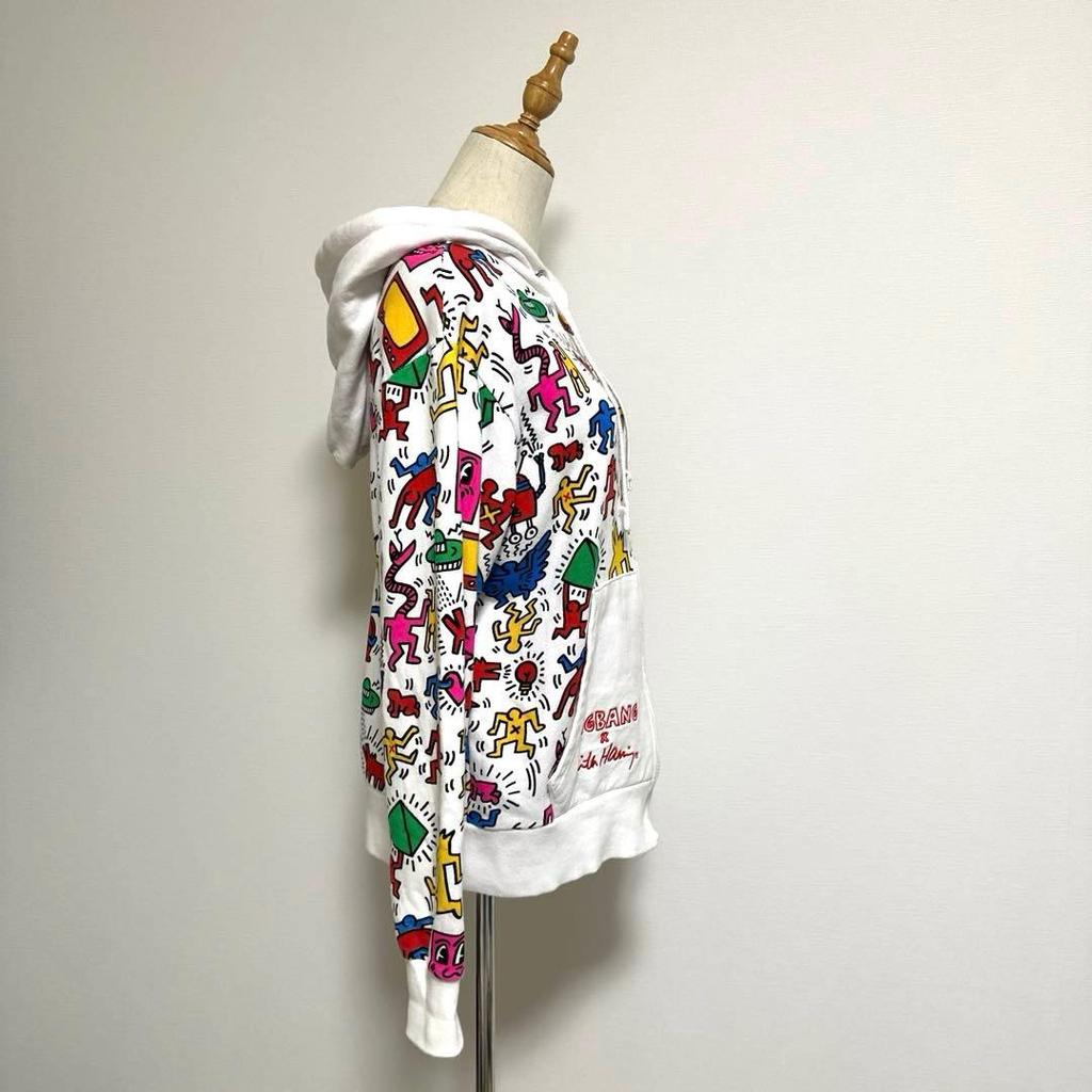 [USED] BIGBANG×Keith Haring Zip-up Hoodie M Colorful