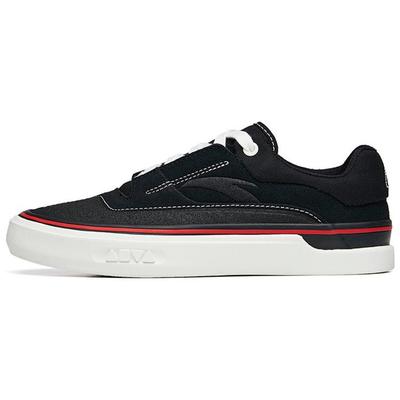 Ao Li Abrasion Resistant Low Top Skateboard Shoes Women's Black White 122238014-3