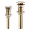 Brushed Gold/Gold/Rose Gold/Black Brass Bathroom Basin Waste Pop Up Drain Bathroom Vessel Sink Drain Strainer Bath Accessories