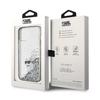 Karl Lagerfeld Klhcp15Slkcnsk Iphone 15 / 14 / 13 6.1 Transparent Hardcase Liquid Glitter Choupette