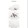 Calvin Klein Classic Logo Comfortable Long Sleeve T-Shirt Kids Tops Ivory CK2332007GS-001