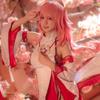 [Milky Time] Genshin Impact Cosplay Halloween Costume for Women, Anime Game (Yae Miko, Size L)