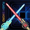 7 colourful RGB lightsaber Double headed retractable lightsaber with sound effect USB charging party role play gift for kids