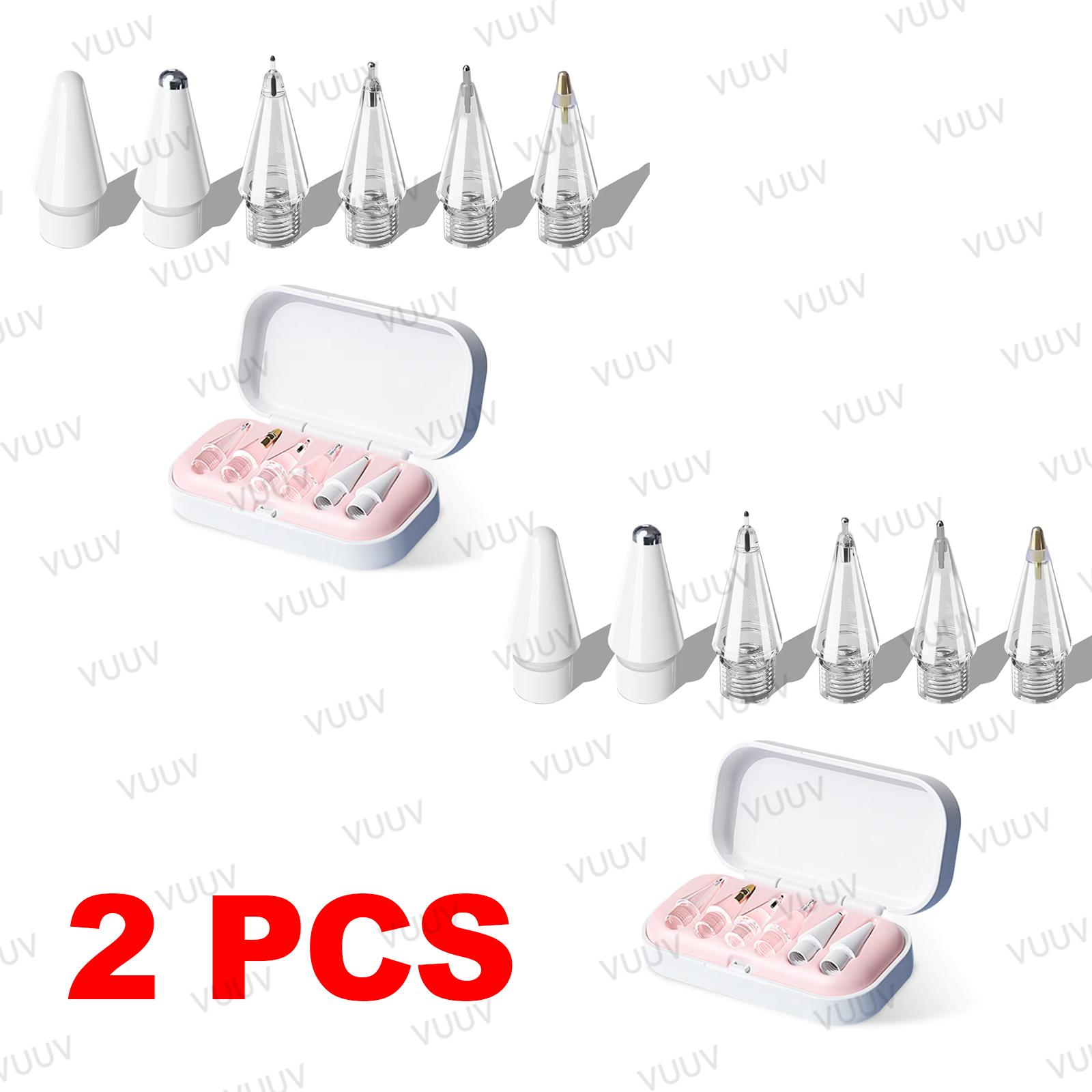 4 / 6 Stuks Vervangende Potloodpunten Voor Potlood Pro/2e Generatie/1e Generatie/USB-C, Geüpgradede iPad Pen Punten Met Opbergdoosje