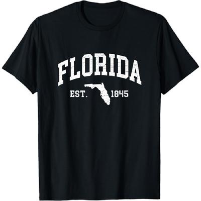 Graphic Club Inc. Florida - Est. 1845 - Distressed _ Worn Design - Classic T-Shirt
