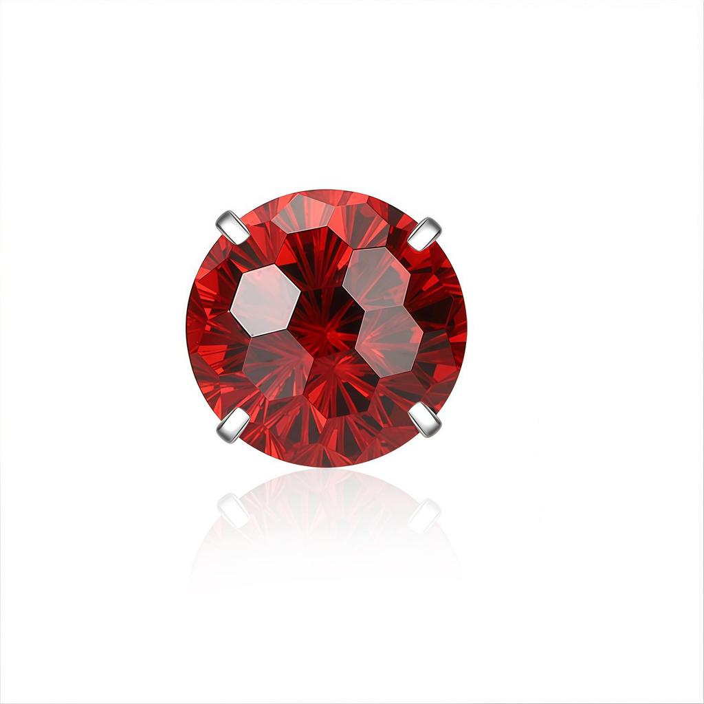 F136 Titanium Alloy Navel Ring with G23 Four-Prong 5A Blazing Fireworks Diamond