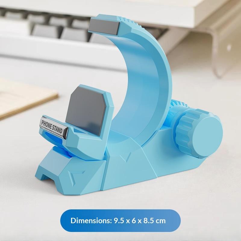 

1Pcs Detachable Desktop Holder With Secure Clamp Adjustable Rotating Phone Stand For Smartphones & Tablets Home Office Accessory синий