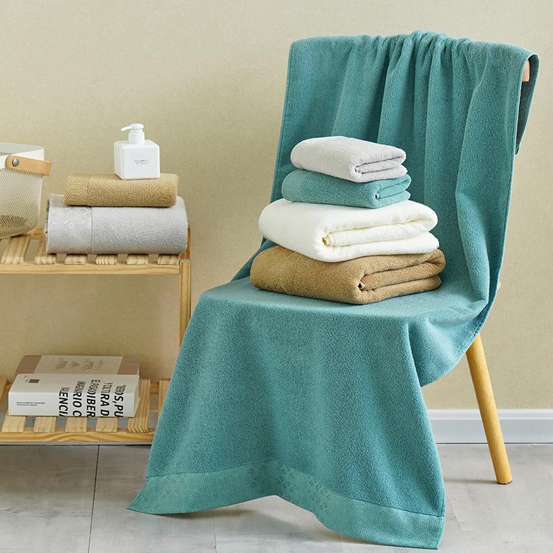 Cotton Adult Face Wash Towel Bath Towel Pure Cotton Couple Smooth Moisture-wicking Home Gift Embroidery Durable Durable