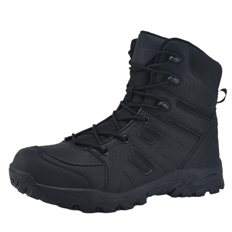 Large Size Hiking Shoes Men's Outdoor Tactical Training Military Boots Breathable Non-slip Desert Off-road Adventure Tooling Boots