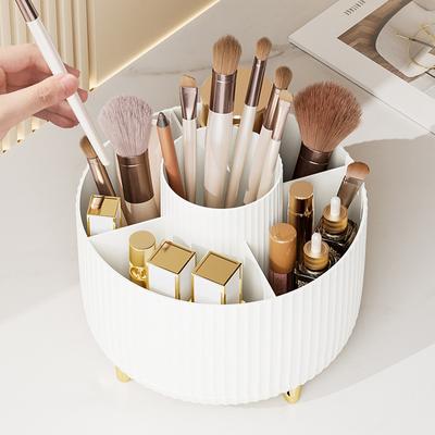 Úložný box na kosmetiku Otočný držák na pera Stolek na líčení Velkokapacitní štětec na make-up Stohovač na rtěnky s obláčky na oči