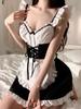 Erotic Naughty Uniform Maid Theme Sexy Costumes Hot Women Cosplay Underwear Role Play Uniform Waitress Bunny Suit Clubwear Plus