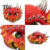 Maschera Realistica Testa di Drago 3D Maschera Carina per Tutto il Viso, Festa di Halloween Bambino Leggera Traspirante Materiale Morbido Costume per Giochi di Ruolo Animale con Squame E
