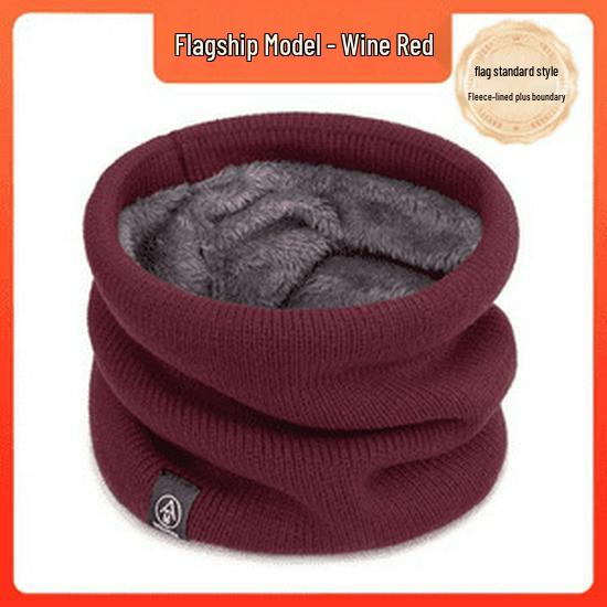 Unisex Winter Fleece-Lined Neck Gaiter: Warm, Windproof Snood for Cycling, Skiing, and Versatile Use