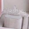 Wedding Hair Accessories Rhinestone Queen Crown Luxury Bride Headdress  Birthday Party