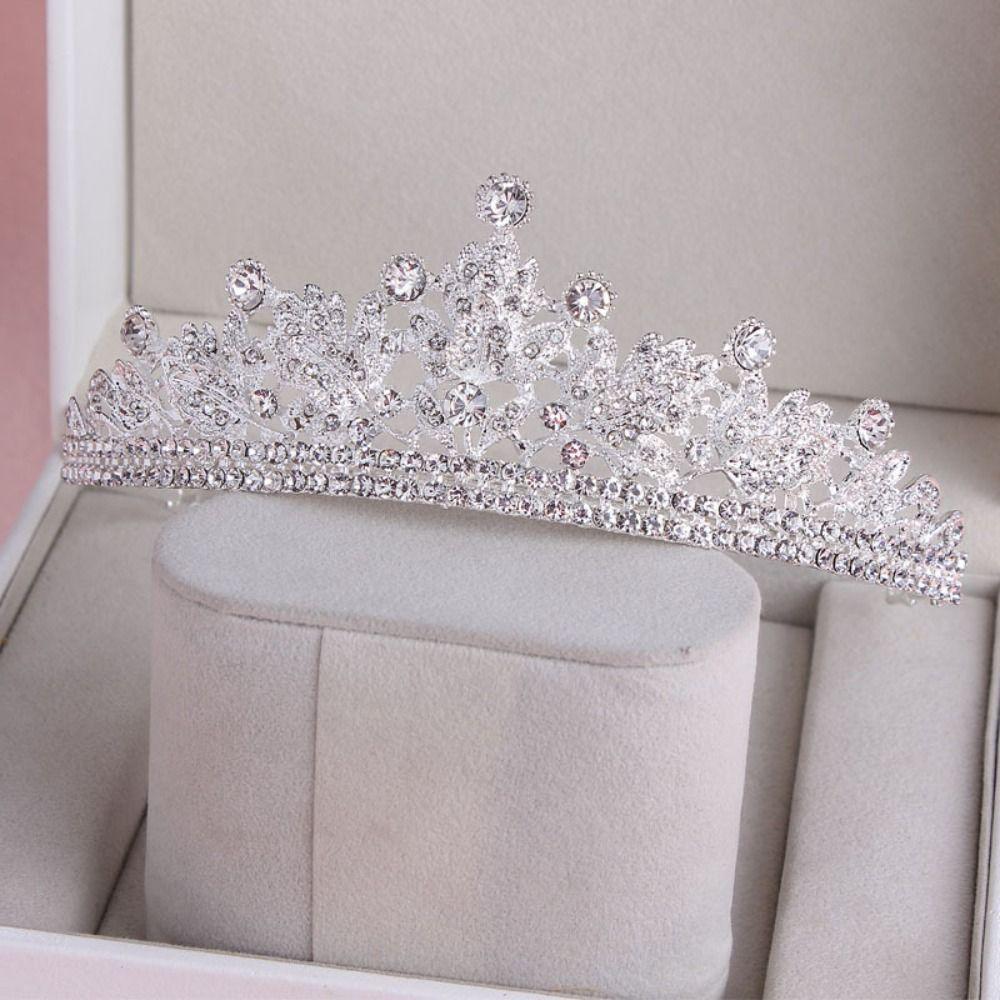 Wedding Hair Accessories Rhinestone Queen Crown Luxury Bride Headdress  for Women Girls
