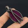 Ruby Pendant Gemstone Jewelry, 999 Copper Wire Wrapped Handmade Pendant, Latest Design Jewelry