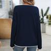 Women's Solid Color Pullover Round Neck Jump Color Core Yarn Long Sleeve Sweater Knit Sweater