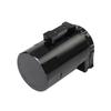 Universal Black Baffled Aluminum Oil Catch Tank Can Reservoir Tank with 11mm/15mm Fittings and Oil Dipstick