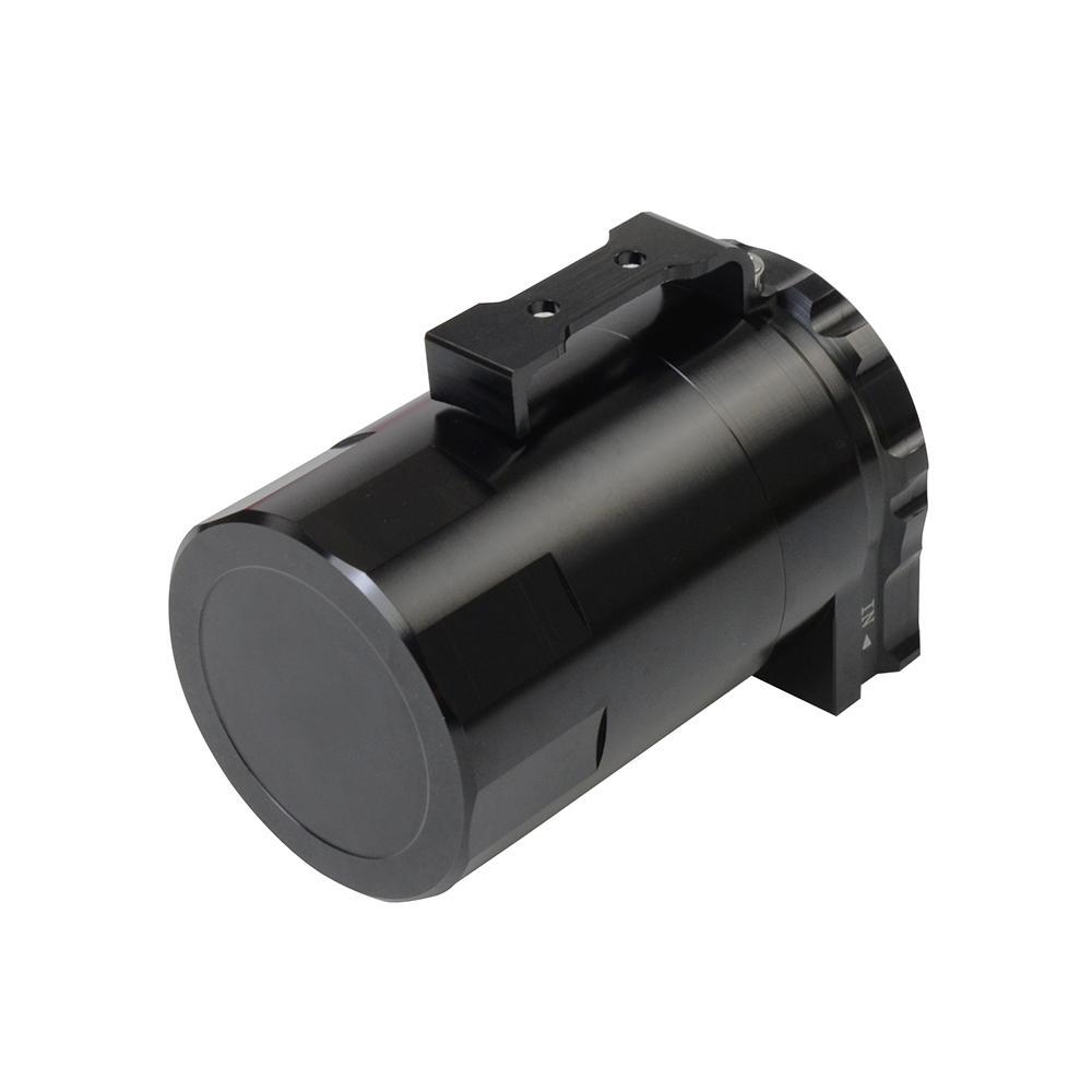 Universal Black Baffled Aluminum Oil Catch Tank Can Reservoir Tank with 11mm/15mm Fittings and Oil Dipstick