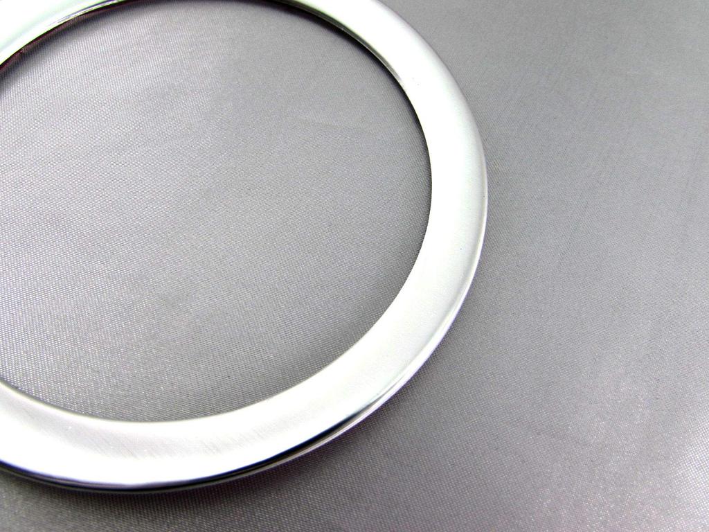 BRIGHTZ Silver Aluminum Steering Ring for Honda Move Canvas with and 810 (LA800S, LA810S) [INT-ETC-405] (Compatible LA800, LA810, A800, A810, 800,