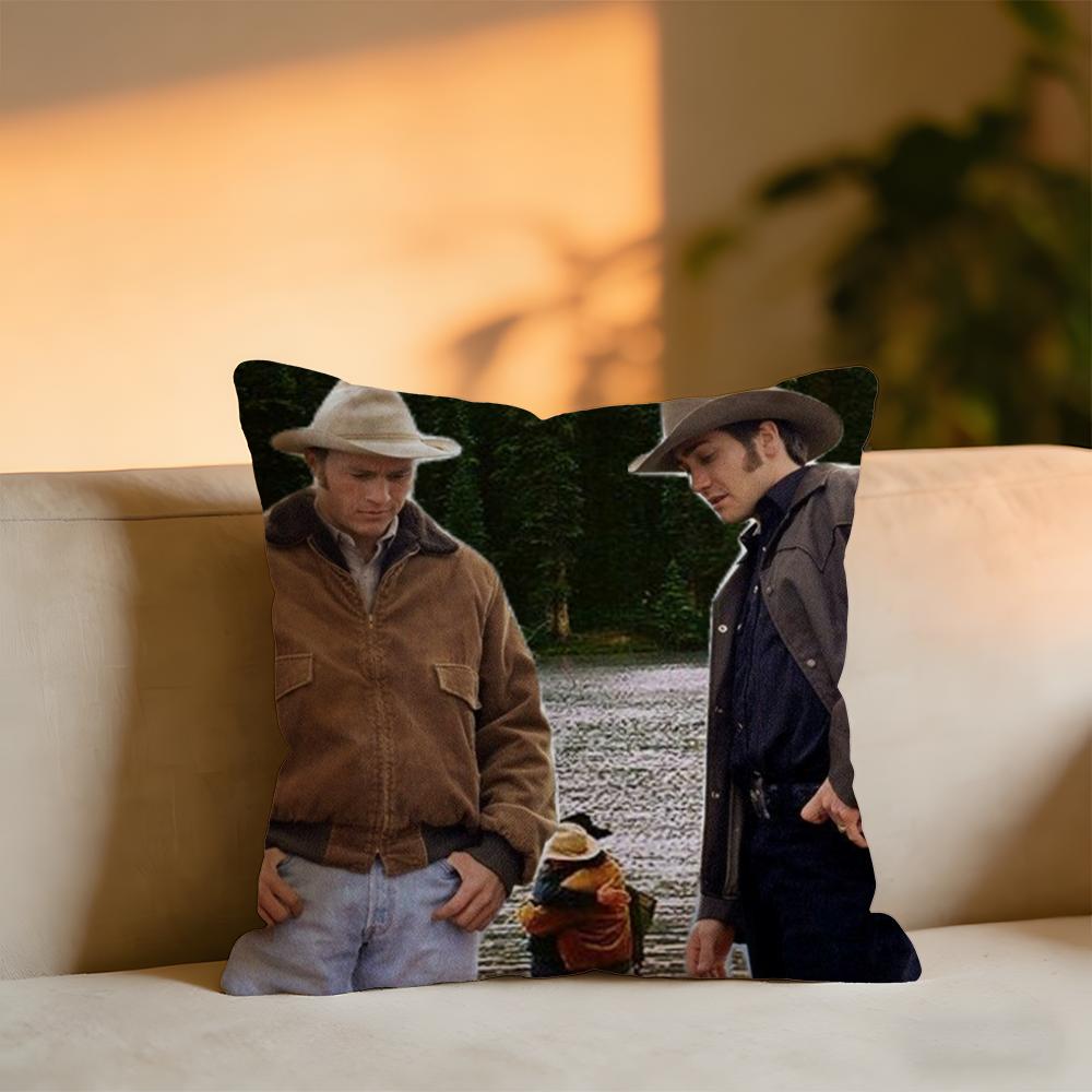 Brokeback Mountain Cushion Cover Cozy Velvet Throw PillowSoft Warm Cushion For Sofa Bed