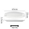 Elegant Ceramic Boat-Shaped Fish Platter
