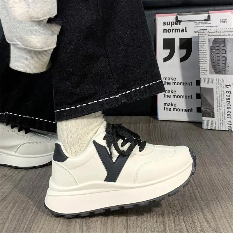 Fashion Trends 2025 Casual High on Platform Women's Shoes Spring Autumn Light Vulcanized Shoe Deals New In Original Ladies Footwear Sale