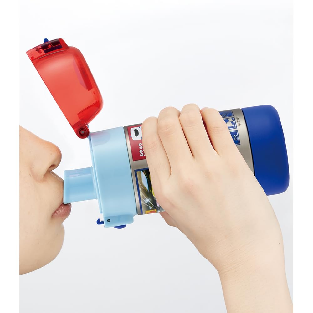 Skater Child Friendly Lightweight Water Bottle Stainless Steel Single Layer Mug Bottle For Room Temperature 350ml For Children One Push Direct