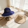 Wide Brim Kids Bucket Hat Neck Protection Sunscreen Hats New Fisherman Hat  for Children