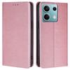 For Xiaomi Redmi Note 13 4G Case PU Leather Stand Magnetic Closure Flip Phone Cover Wallet