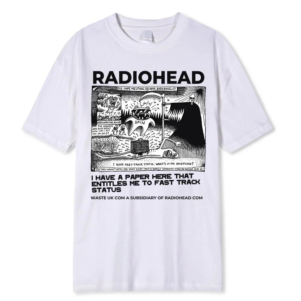 

Radiohead T-Shirt Unisex Unisex Plus Size O-Neck Streetwear Harajuku Vintage Loose Daily Casual Oversized Unisex Tees 4XL
