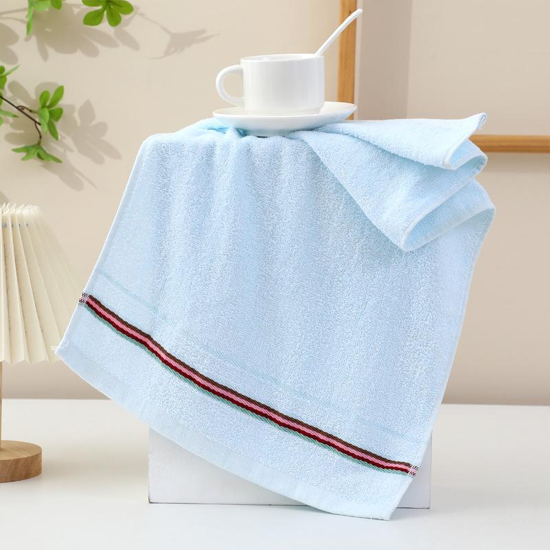 Pure Cotton Towel Household Plain Color Hand Towel Absorbent Adult Face Towel