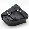 Motorcycle Swingarm Bag Waterproof Faux Leather Adjustable Strap Large Capacity Universal Triangulated Motorbike Saddlebag Swing Arm Organizer