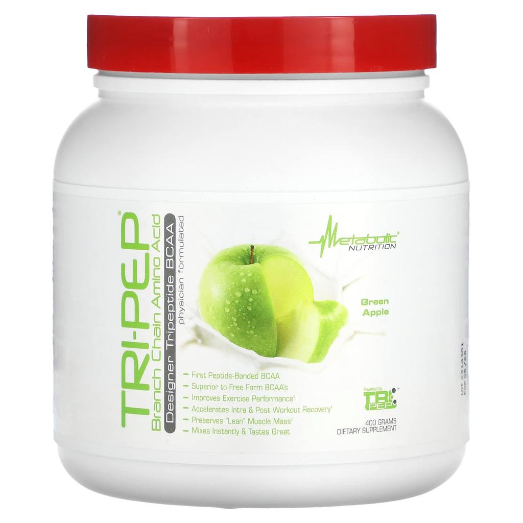 Tri-Pep, Branched Chain Amino Acids, Green Apple, 400G (14.1Oz)